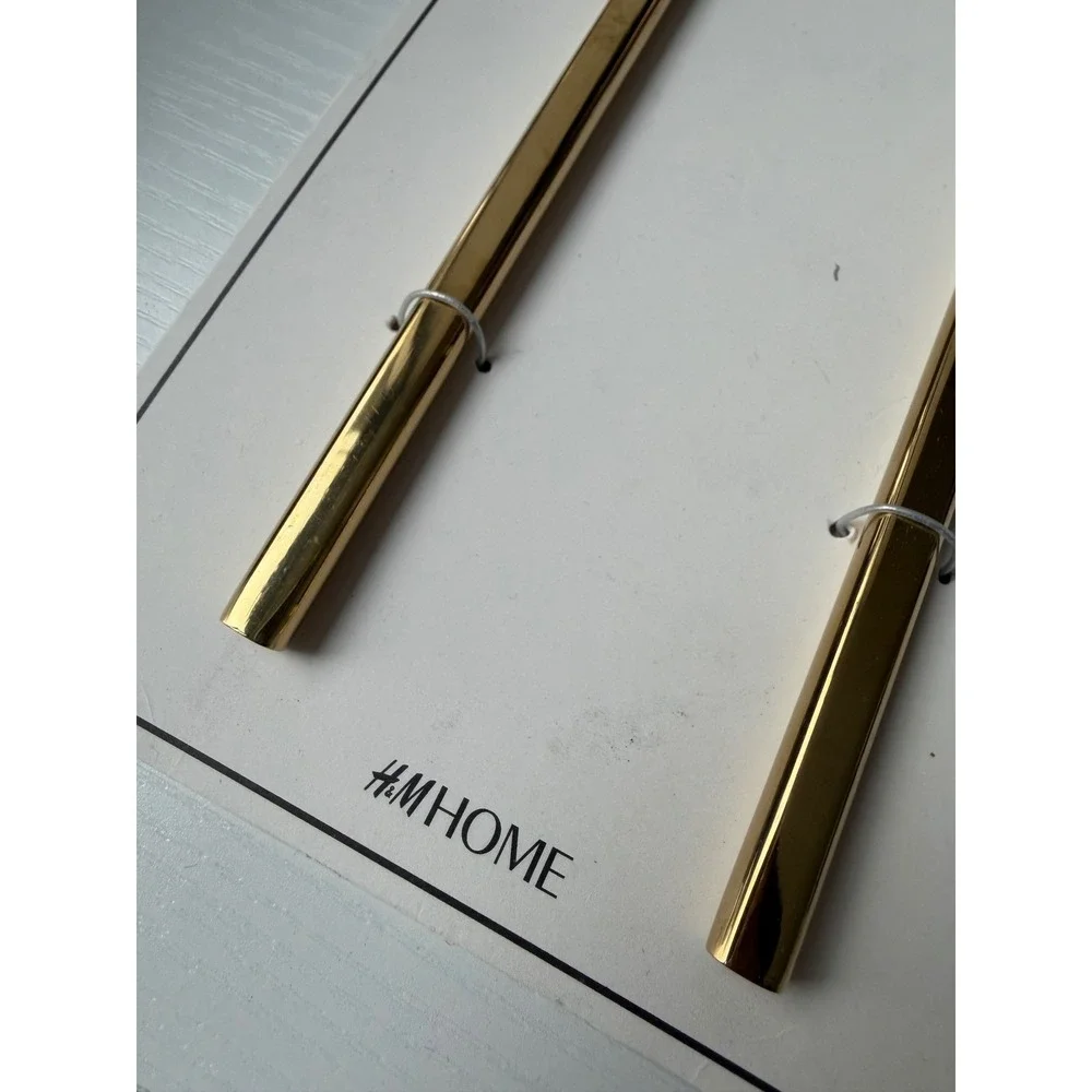 H&M Home Gold Salad Servers Serving Utensils Set NWT